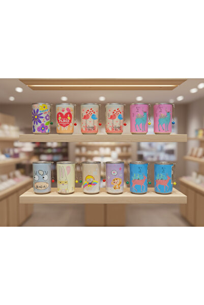 Vagon 4 ADET Sevimli Kola Kutusu Şekilli Islak Mendil, Anahtarlık, Çanta Süsü...