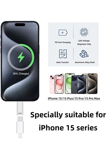 First pro 2-Pack USB-C to Lightning Adapter – PD Fast Charge & Data Transfer for iPhone 15 / iPad