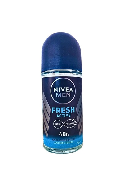 Nivea Men Set 3 x Deodorant Roll-On Men Fresh Active Nivea Deo, 50 ml