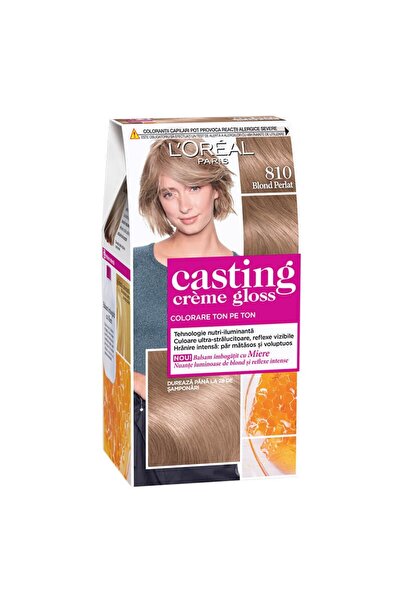 L'Oreal Paris Casting Creme Gloss Semi-Permanent Hair Dye 810 Pearl Blonde 180 ml