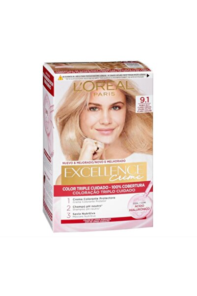 L'Oreal Paris Par Excellence Creme Hair Dye 9.1 Very Light Ash Blonde 192 ml