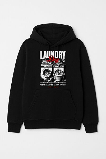 CALKARCOLLECTION ملابس نظيفة، نقود نظيفة، سويت شيرت للجنسين بغطاء رأس (هودي)