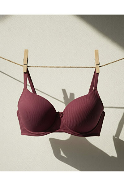 Ebru Underwire & Supported Micro Corded Fabric Bra
