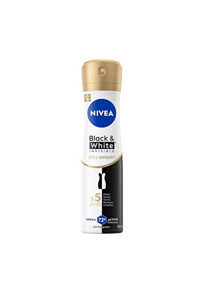 NIVEA Set of 2 x Deodorant Spray Invisible Black & White Silky Smooth, 200 ml