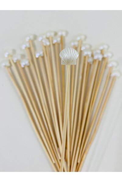 yağmur gökçe رقم: 93 - 25 قطعة من أعواد تنظيف الأسنان الطويلة للكوكتيل بطول 1...