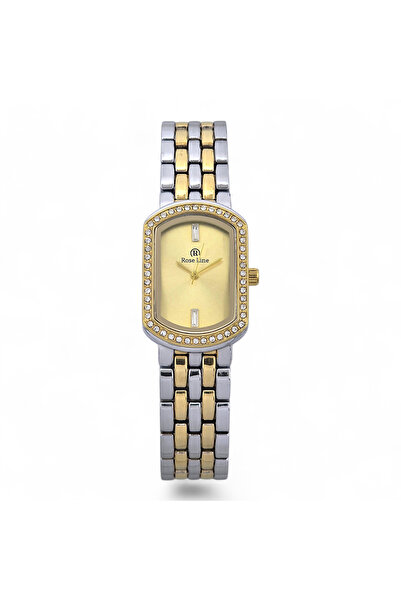 Rose Lina Women's two-tone wristwatch – silver and gold, a touch of luxurious elegance, water resistant, 3-year warranty