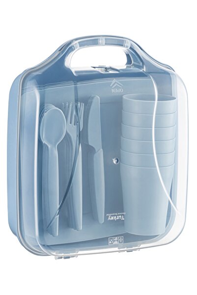 Velor Home Piknik Seti,32 Parça,Çatal-Kaşık-Bıçak-Bardak ve Tabak