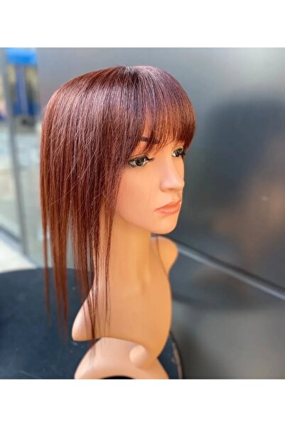 Gerçek Efsane Kızıl kahve kahküllü tepelik gerçek saç