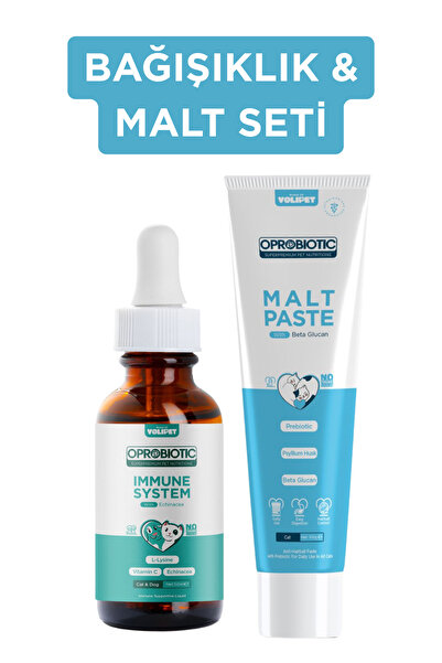 Oprobiotic Kedi Vitamini Bağışıklık ve Malt Seti