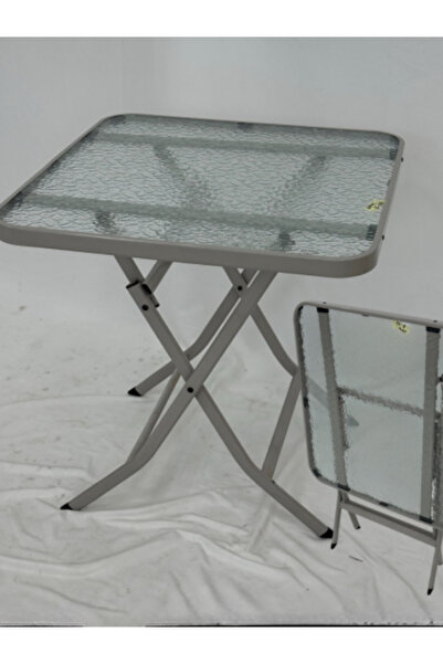 BEC26 طاولة قهوة مربعة زجاج قابلة للطي