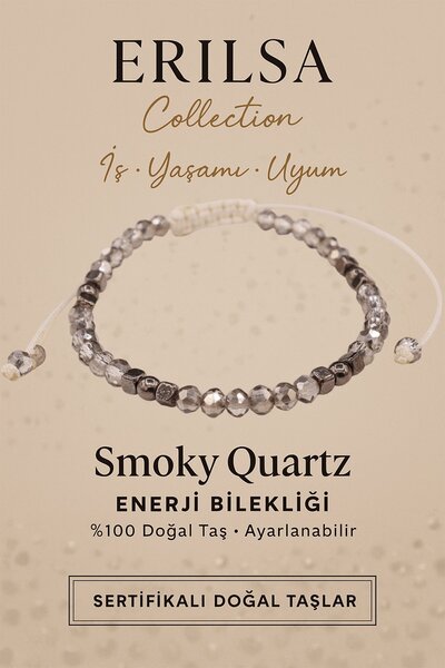 Erilsa سوار الطاقة المعتمد للحياة العملية - حجر الكوارتز الدخاني والحجر الطبي...