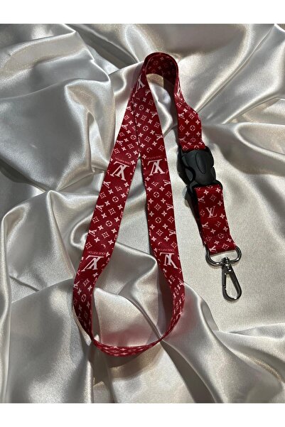 CEBECİOTO Snur pentru gât cu model alb pe fundal roșu, snur pentru oglindă as...