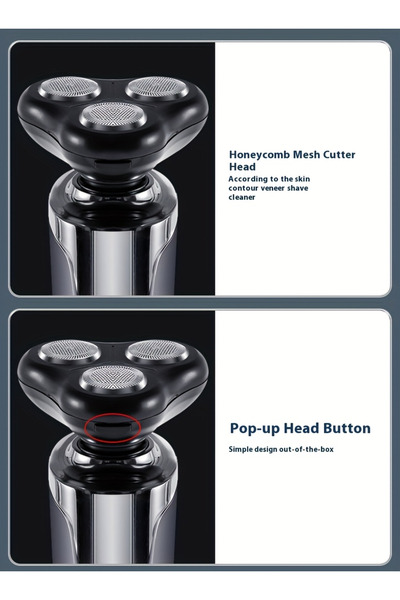 TX Electric Shaver with Digital Display, Floating Dual-Ring Blade Head, 3-in-1/4-in-1 Grooming Kit gift