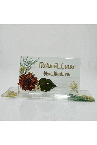 Pelince Epoksi Reçine Masaüstü İsimlik 13 Farklı Tasarım | Kişiye Özel Ofis H...