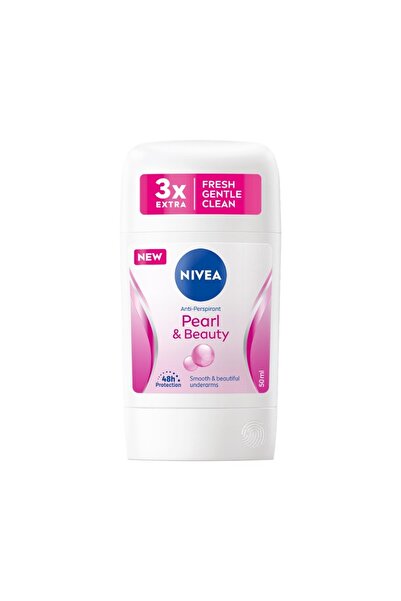 NIVEA Set of 3 x Deodorant Stick for Women, Pearl&Beauty, 50 ml