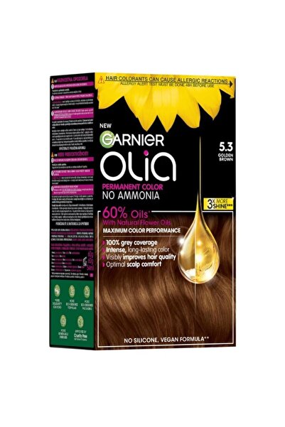 Garnier Set 2 x Permanent Hair Color Without Ammonia, 5.3 Satin Gold, Olia, 112 ml