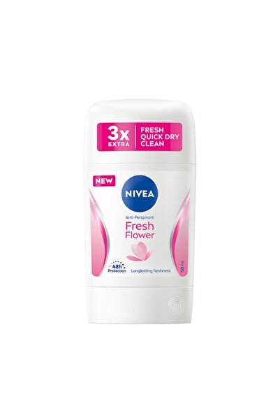 NIVEA Set of 3 x Deodorant Stick for Women, Fresh Flower, 50 ml