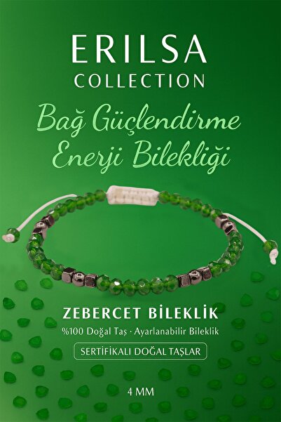 Erilsa سوار تنشيط الطاقة المعتمد من باج – حجر طبيعي من زيبيرسيت وتيراهيرتز 4 مم