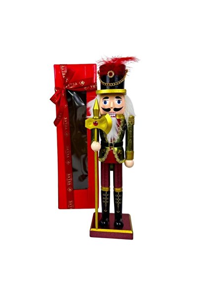 velve Decoratiune de Craciun, Spargatorul de Nuci, soldat regal din lemn, cu ...