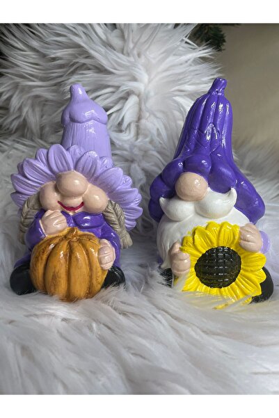 YEDİ CÜCELER EL SANATLARI El Yapımı Renkli CüceBiblo - Taş Tozu Figür, Ev ve ...