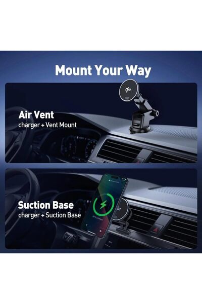 Joda MagSafe C1 Car Phone Holder with 15W Wireless Charging