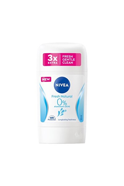 NIVEA Set of 3 x Deodorant Stick for Women, Fresh 0% Aluminum 50 ml