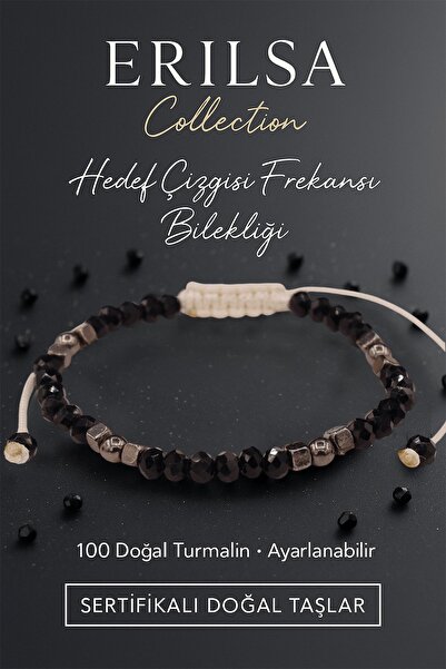 Erilsa سوار تنشيط الترددات المعتمد من Target Line – حجر التورمالين الأسود الط...