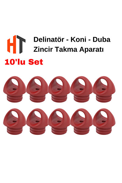 Hayat Trafik Koni Kancası, Delinatör Duba Zincir Aparatı 10'lu Set