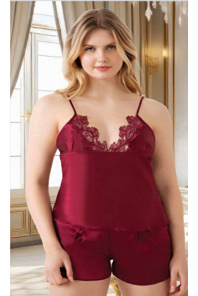 MİSS AYZA İÇTEN GELEN ŞIKLIK Missayza 4030 Silk Satin 6-Piece Short Nightgown and Dressing Gown Set