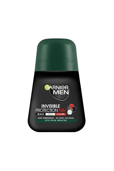 Garnier Set 3 x Deodorant Roll-on Men Invisible Black White Colors 72h, for Men, 50 ml
