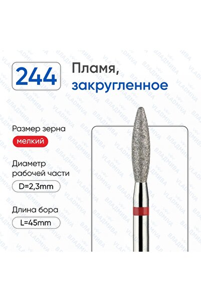 Elmas Freze Manikür Uç 2,3mm Kırmızı