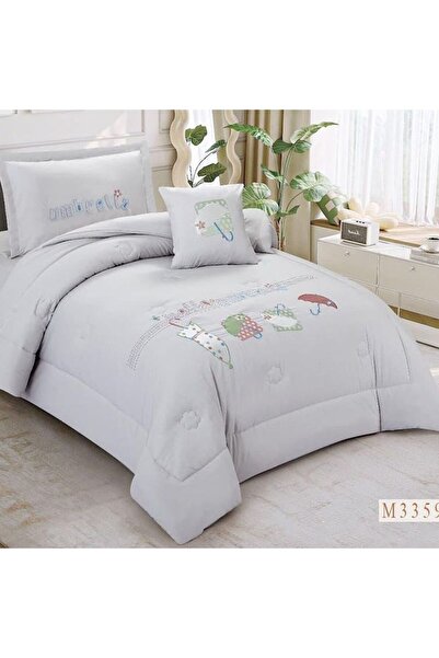 Reiashn Baby blanket, gray duck design with digital print, summer size, single and a half