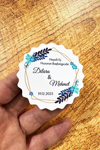 HediyeHanesi Nikah, Nişan, Düğün, Söz, Kına Hediyelik Ahşap Magnet – 20 Adet ...