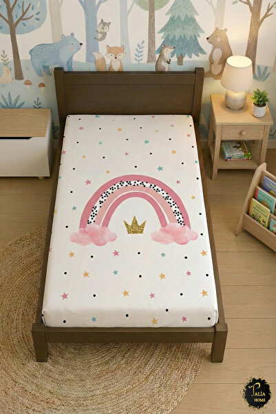 Rainbow Pattern Elastic SHEET Children's Room 100x200cm TLC-305