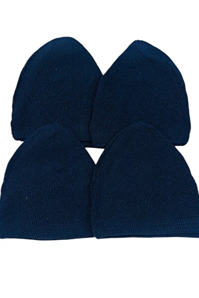 Muensu 10 Pieces of Navy Blue Prayer Caps, Hajj Umrah Gift Caps, Pilgrim Supp...