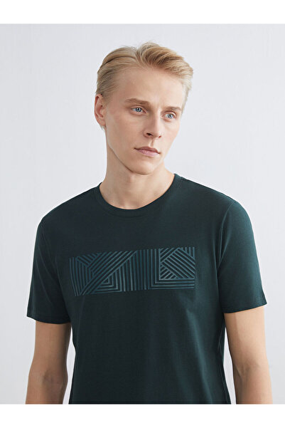 LC Waikiki Zero Roba Collar Printed Combed Cotton Men's T-Shirt from Uzg Stor...