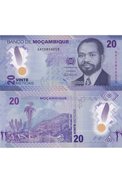emir koleksiyon coin & paper collection Mozambik 2024 Yılı 20 Meticais Yabanc...