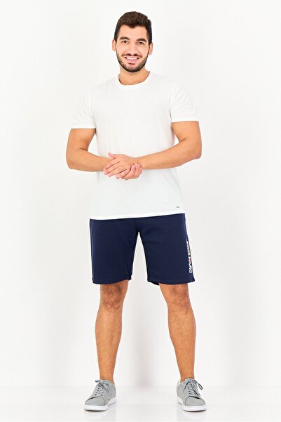 Nautica Men Embroidered Logo Basic Shorts, Navy