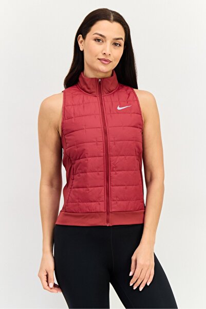 Nike Women Therma Fit Sleeveless Training Vest Jacket, Maroon