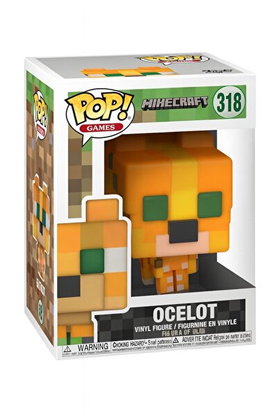 OEM Minecraft Figurine - Ocelot 318, Collectible Vinyl Figure Inspired by the Game
