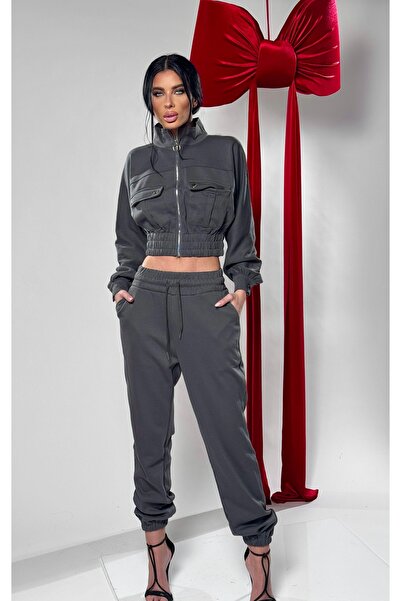 Pretty Trendy women's tracksuit Grey