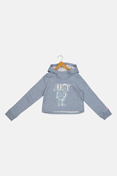 Nike Kids Girl Long Sleeve Outdoor Sweatshirt, Grey