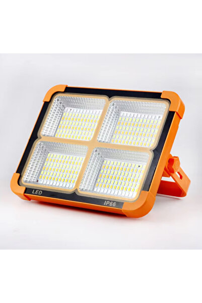 Generic Solar Charging Emergency Flood Light – Multi-Function Portable LED Work Light with Power Bank