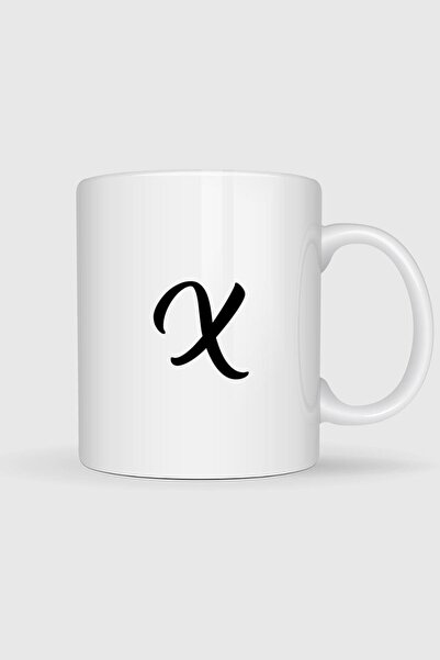 Bahriyeli Collection كوب مطبوع عليه حرف X