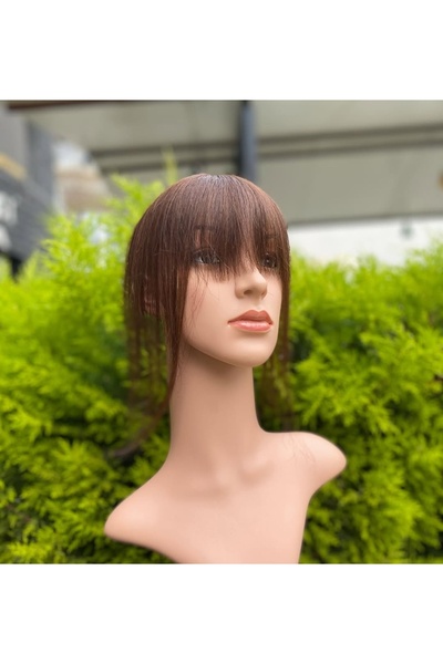 Gerçek Efsane 4/0 kahve kahküllü tepelik gerçek saç