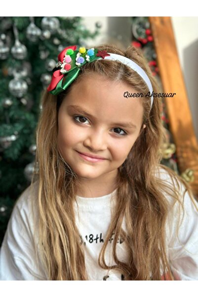 QUEEN AKSESUAR Luxury Design Satin Bow Christmas Pine Tree Ornate Rhinestone Large Satin Crown Tree Women's Children's Tiara