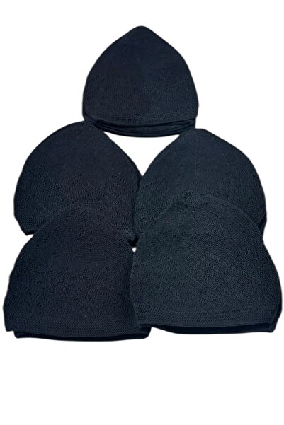 Muensu 10 Adet Siyah Namaz Takkesi, Hac Umre Hediyelik Takke, Hacı Malzemesi,...