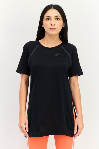 Nike Women Sportswear Fit Short Sleeve Training T-Shirt, Black