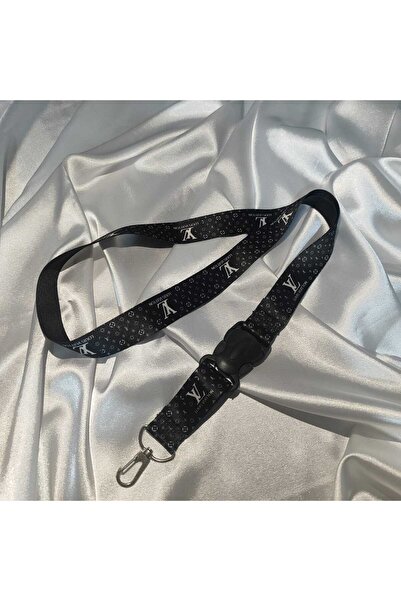 CEBECİOTO Snur pentru gât cu model alb pe fundal negru, snur pentru oglindă a...