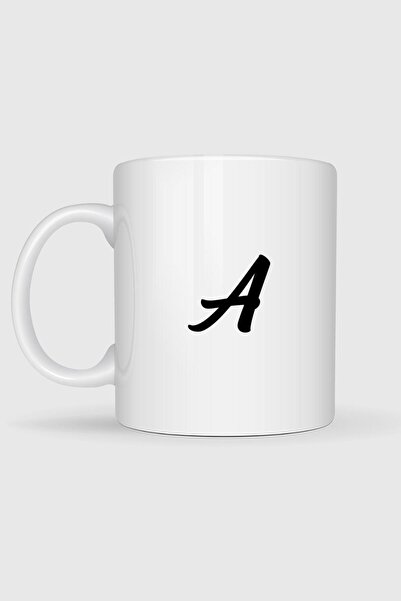 Bahriyeli Collection Letter A Printed Mug
